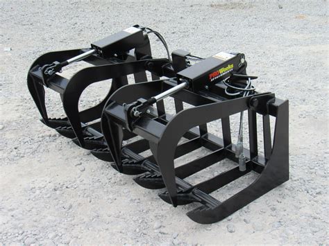 skid steer root bucket grapple